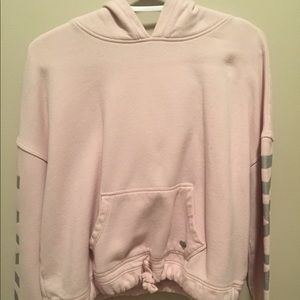 Cropped hoodie.